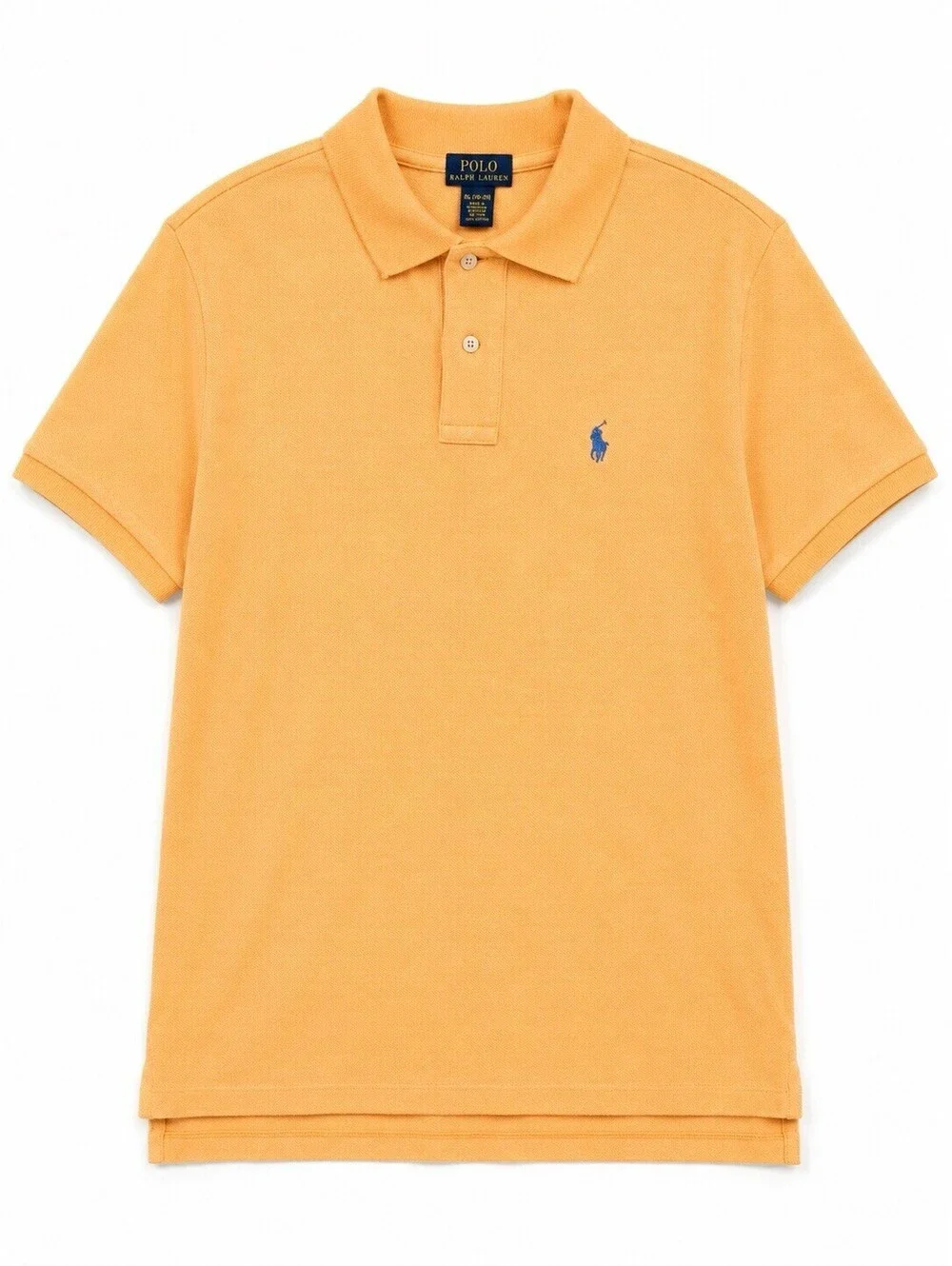 Polo Ralph Lauren Boys XL 18-20 Apricot Color Piqué Cotton Polo Shirt Pony